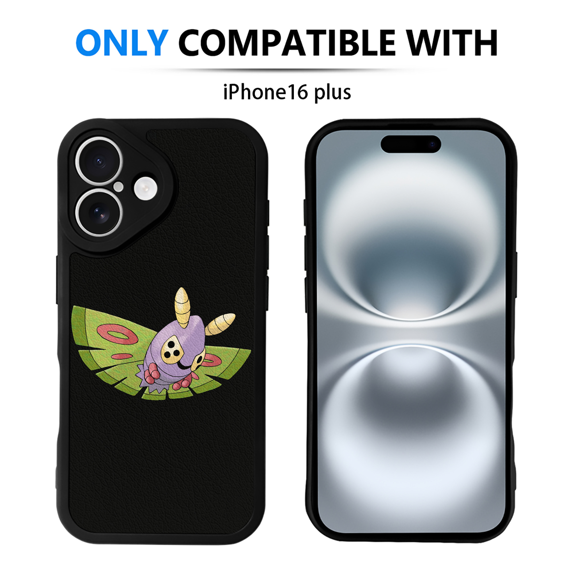 （画像用） ポケットモンスター Pokémon 【iPhone 16シリーズ対応】シリコンスマホケース（レザー調） 材質：シリコン